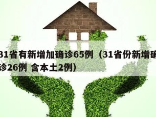 31省有新增加确诊65例（31省份新增确诊26例 含本土2例）